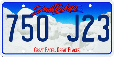 SD license plate 75OJ23