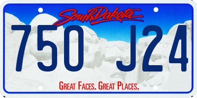 SD license plate 75OJ24