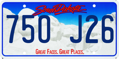 SD license plate 75OJ26