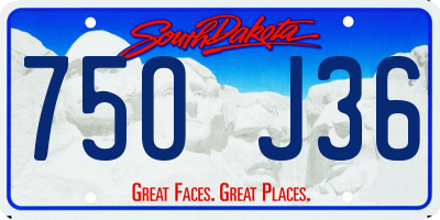 SD license plate 75OJ36
