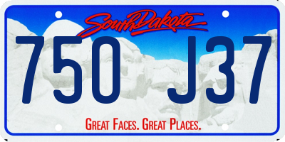SD license plate 75OJ37