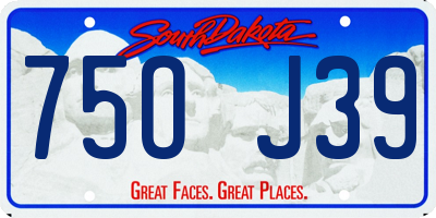 SD license plate 75OJ39
