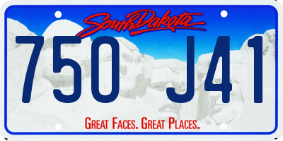 SD license plate 75OJ41