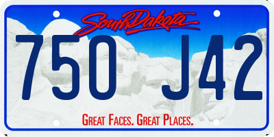 SD license plate 75OJ42