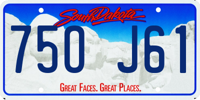 SD license plate 75OJ61