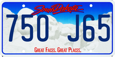 SD license plate 75OJ65