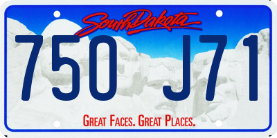 SD license plate 75OJ71