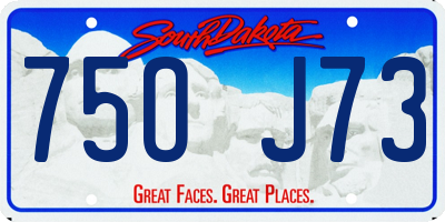 SD license plate 75OJ73