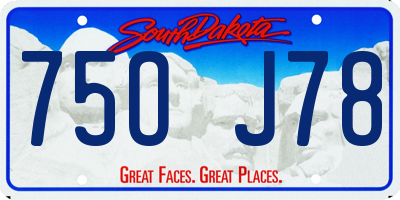 SD license plate 75OJ78