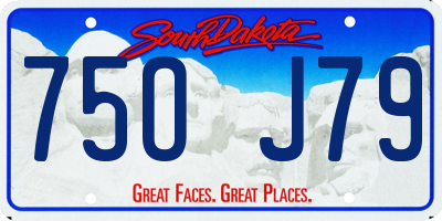 SD license plate 75OJ79