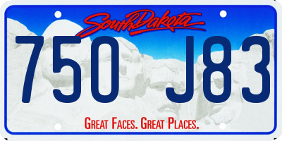 SD license plate 75OJ83