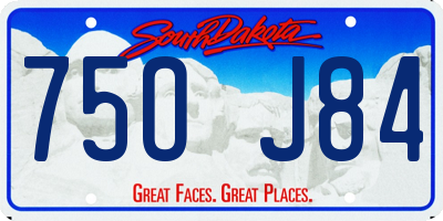 SD license plate 75OJ84