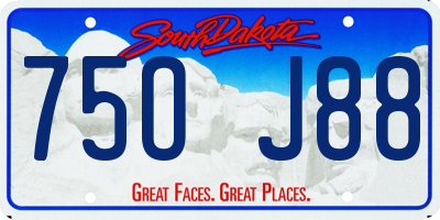 SD license plate 75OJ88
