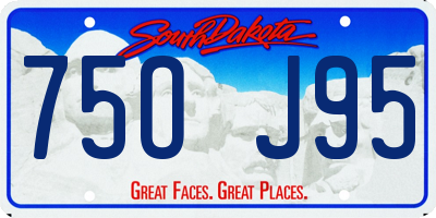SD license plate 75OJ95