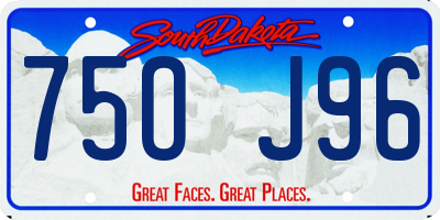 SD license plate 75OJ96