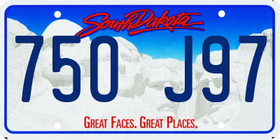 SD license plate 75OJ97
