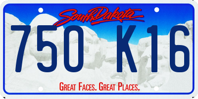 SD license plate 75OK16