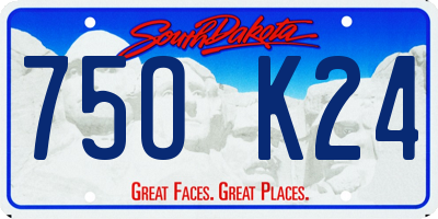 SD license plate 75OK24