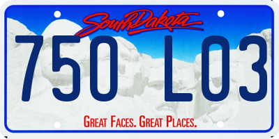 SD license plate 75OL03