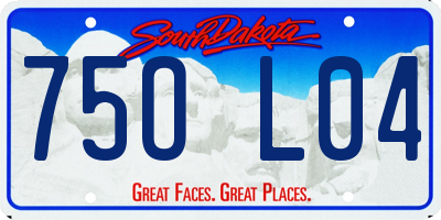 SD license plate 75OL04