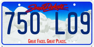 SD license plate 75OL09