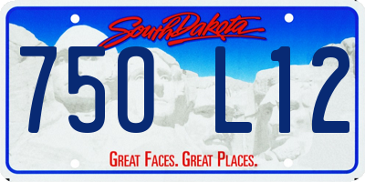 SD license plate 75OL12