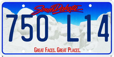 SD license plate 75OL14