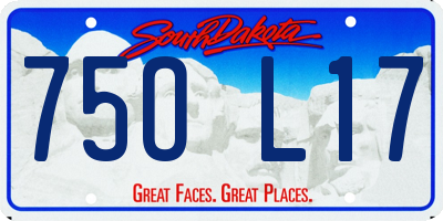 SD license plate 75OL17