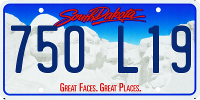 SD license plate 75OL19