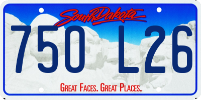 SD license plate 75OL26