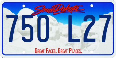 SD license plate 75OL27