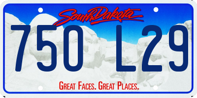 SD license plate 75OL29
