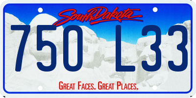 SD license plate 75OL33