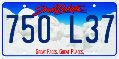 SD license plate 75OL37
