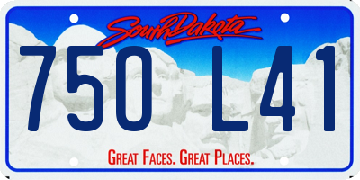 SD license plate 75OL41