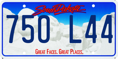 SD license plate 75OL44