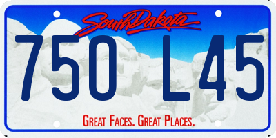 SD license plate 75OL45