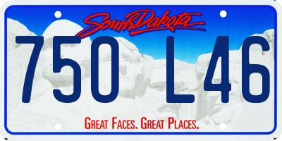 SD license plate 75OL46