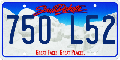 SD license plate 75OL52