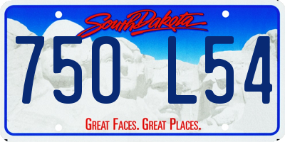 SD license plate 75OL54