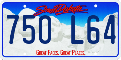 SD license plate 75OL64