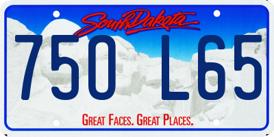 SD license plate 75OL65