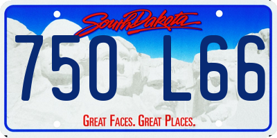 SD license plate 75OL66