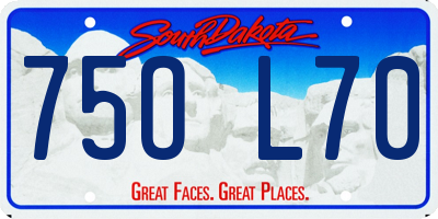 SD license plate 75OL70