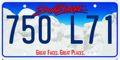 SD license plate 75OL71