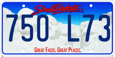 SD license plate 75OL73