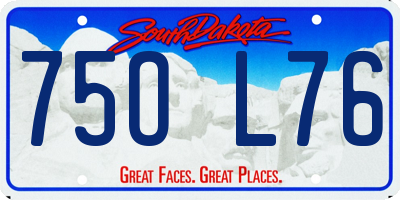 SD license plate 75OL76