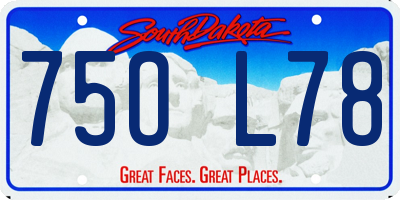 SD license plate 75OL78