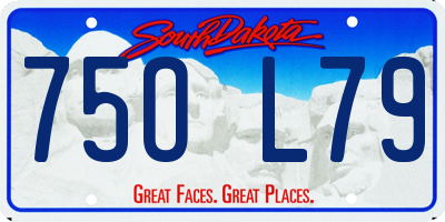 SD license plate 75OL79