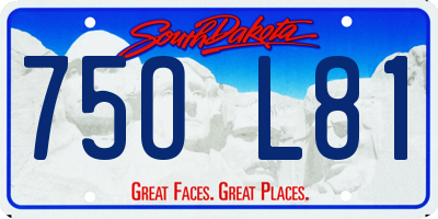 SD license plate 75OL81